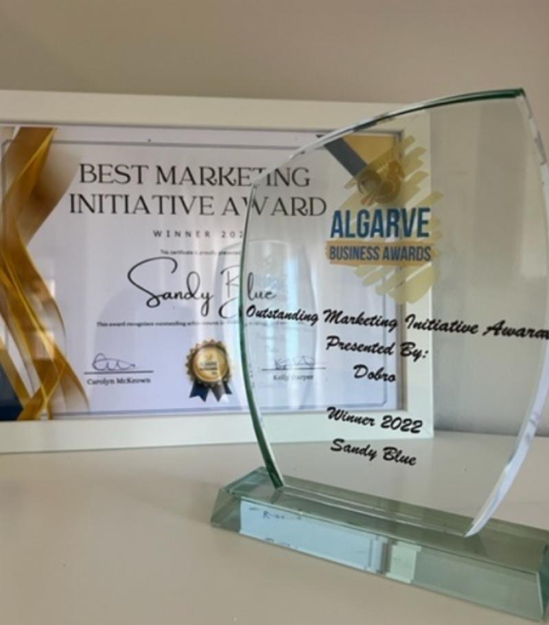 SandyBlue is a winner at the Algarve Business Awards!