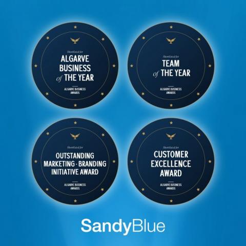 Algarve Business Awards 2023: SandyBlue are finalists for 4 awards!