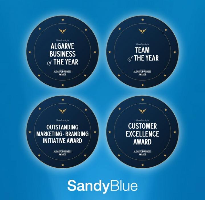 Algarve Business Awards 2023: SandyBlue are finalists for 4 awards!
