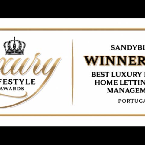 Luxury Lifestyle Awards- SandyBlue wins for a second year!